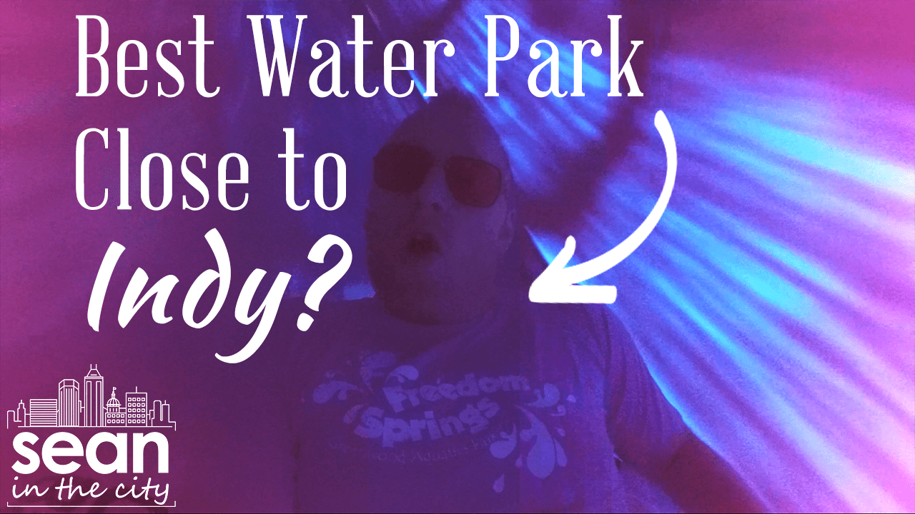 Sean Copeland going down a waterslide. Best water park close to Indy?