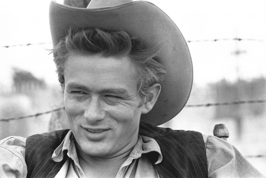 James Dean During The Filming of "Giant"